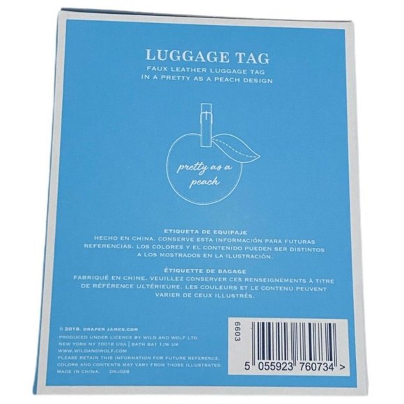 Draper James Women's Luggage Tag Pretty As A Peach - Picture 8 of 8